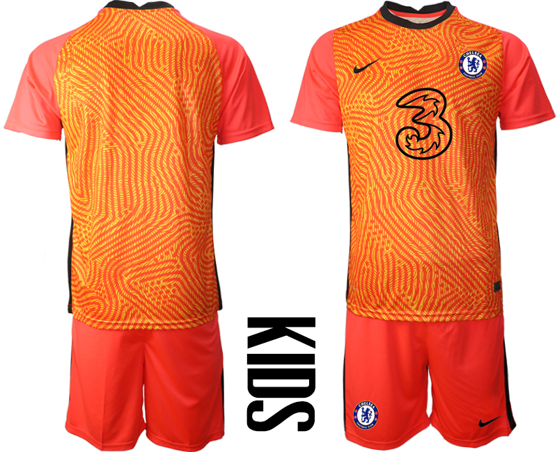 2021 Chelsea red goalkeeper Youth soccer jerseys